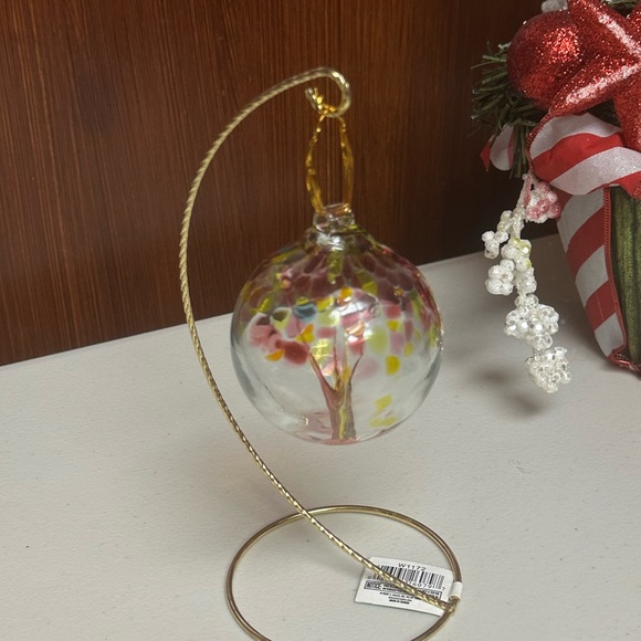 Tree of Gratitude Art Glass Ornament with Stand - Picture 14 of 15